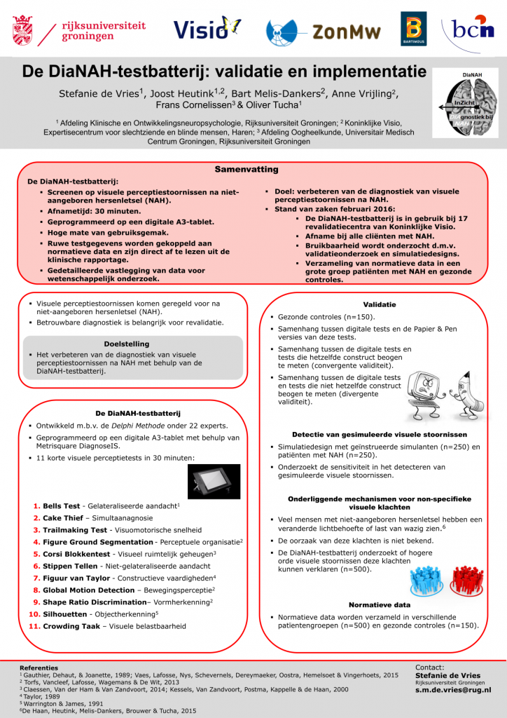 Poster Stefanie de Vries InZicht Ontmoetingsdag 2016